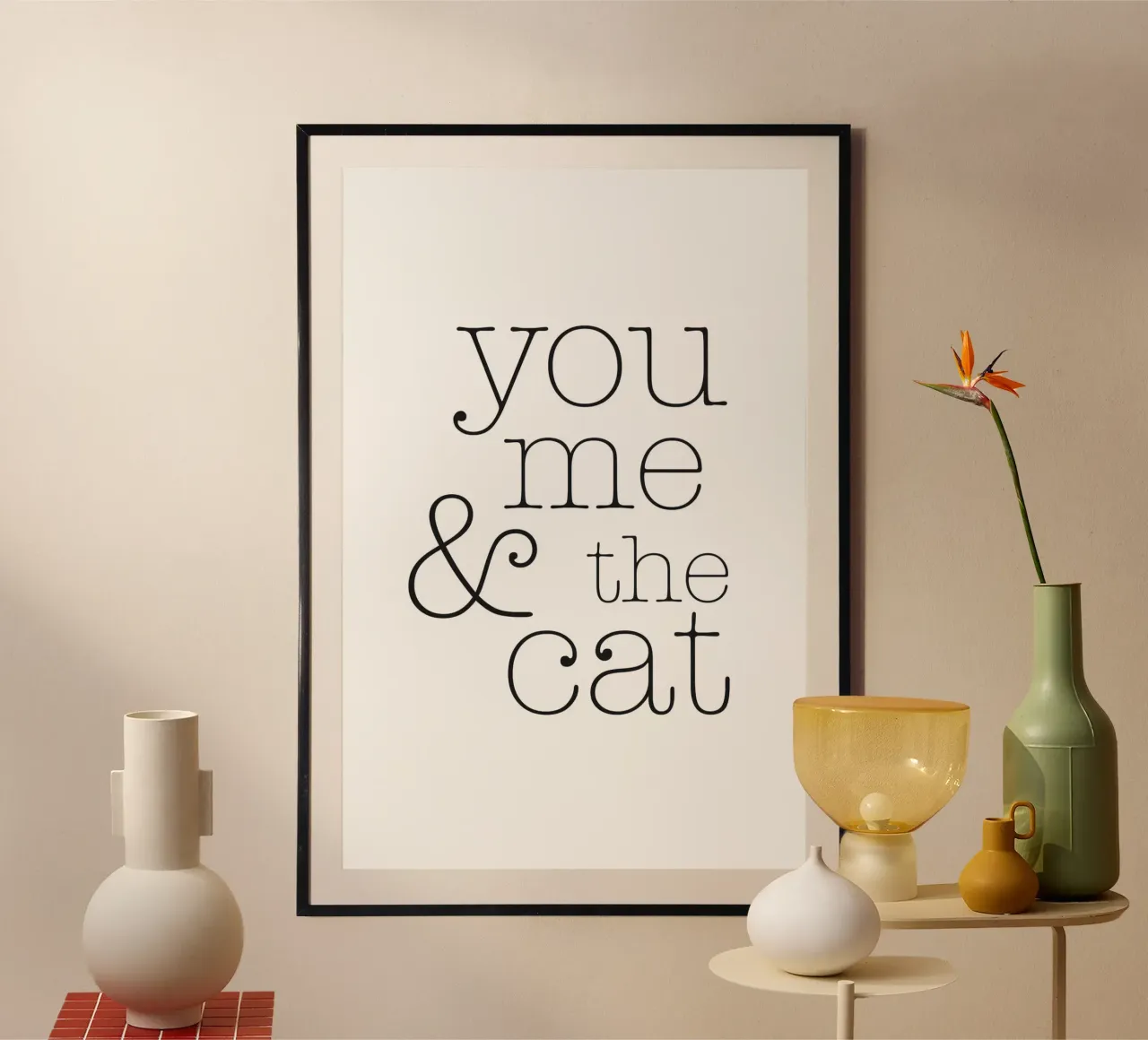 You, me & the cat hahnemühle by NouveauPrints