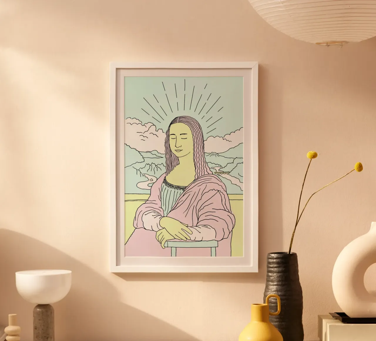 Monalisa poster con telaio in legno da Róbert Farkas