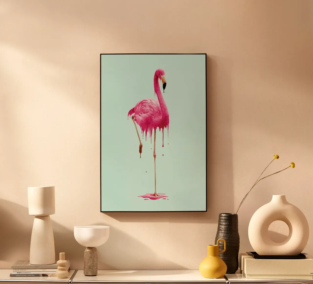 Melting Flamingo plexiglass da Jonas Loose