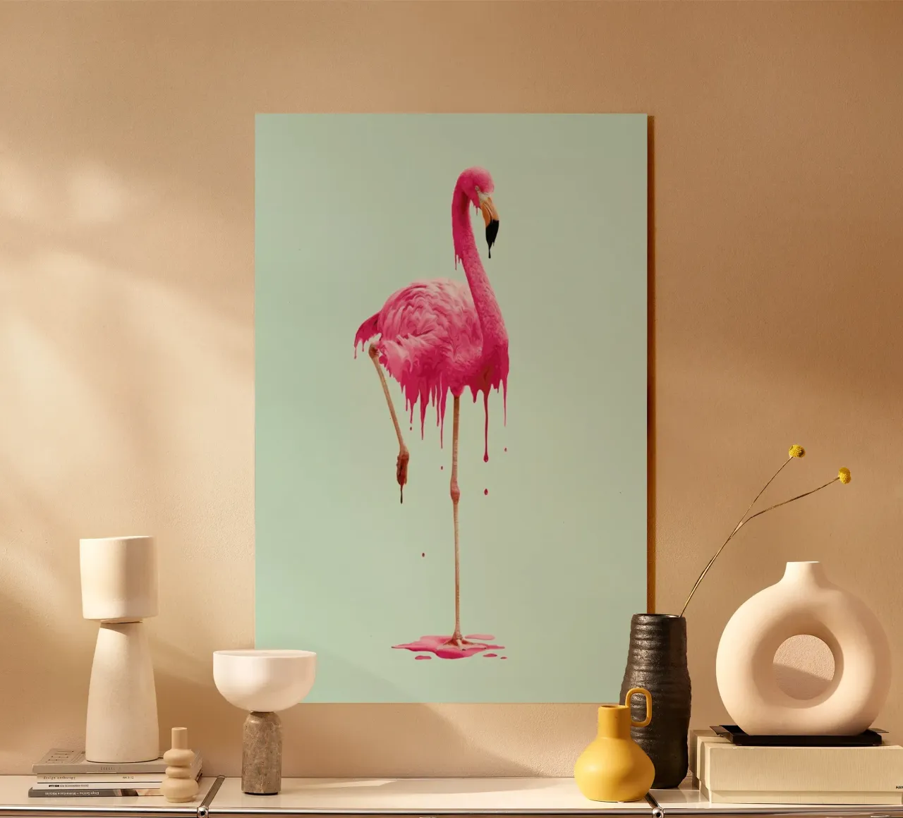 Melting Flamingo plexiglass da Jonas Loose