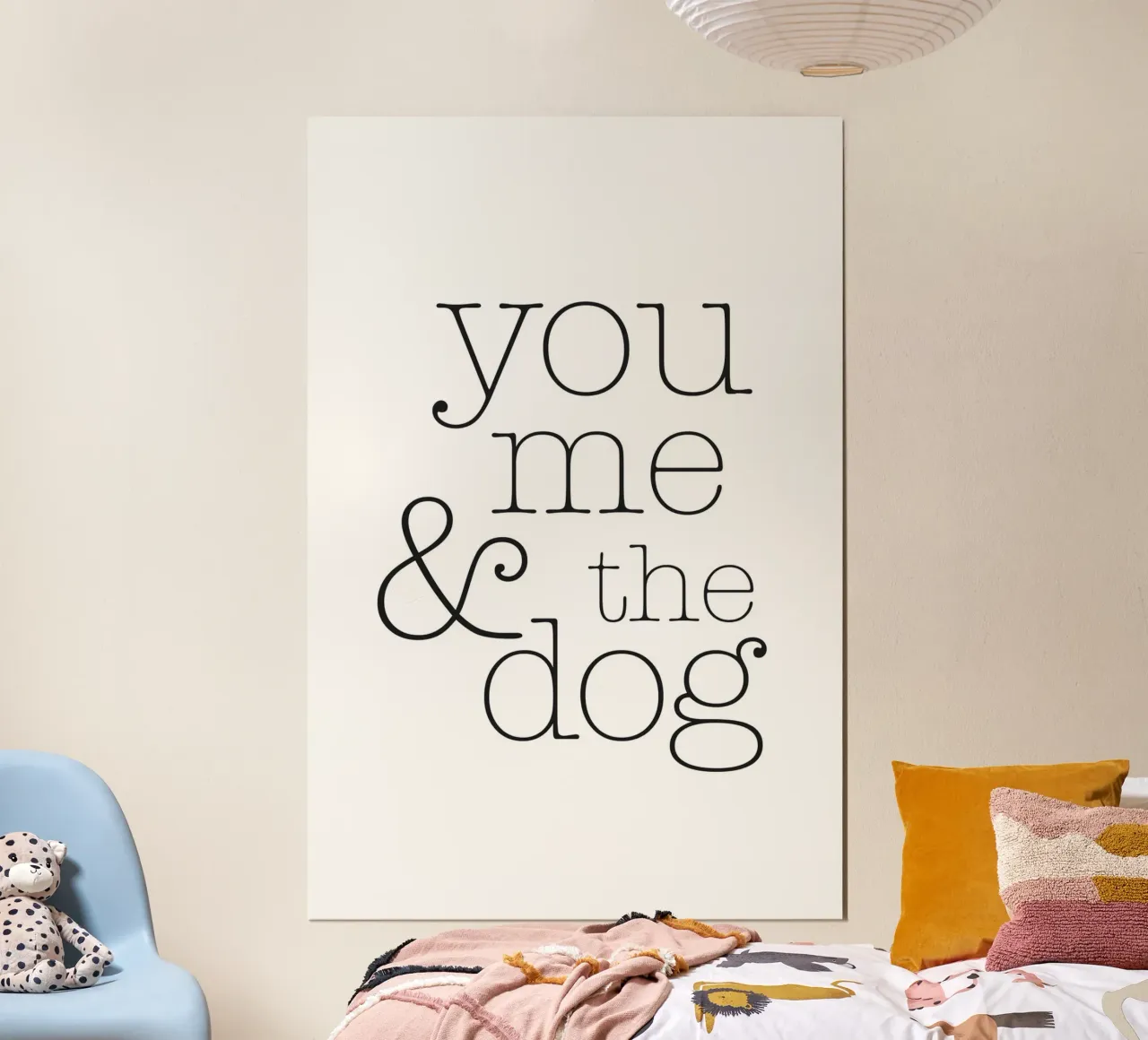 Tu, io e il cane poster da NouveauPrints