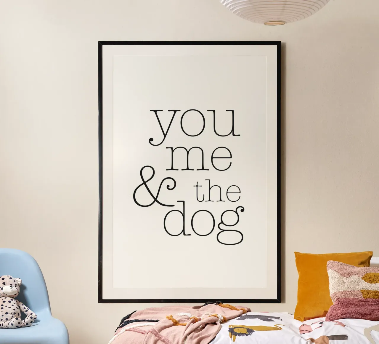 Tu, io e il cane carta hahnemühle da NouveauPrints