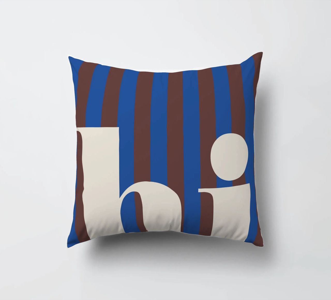 Strisce di "Ciao" cuscino da HejYouDesign