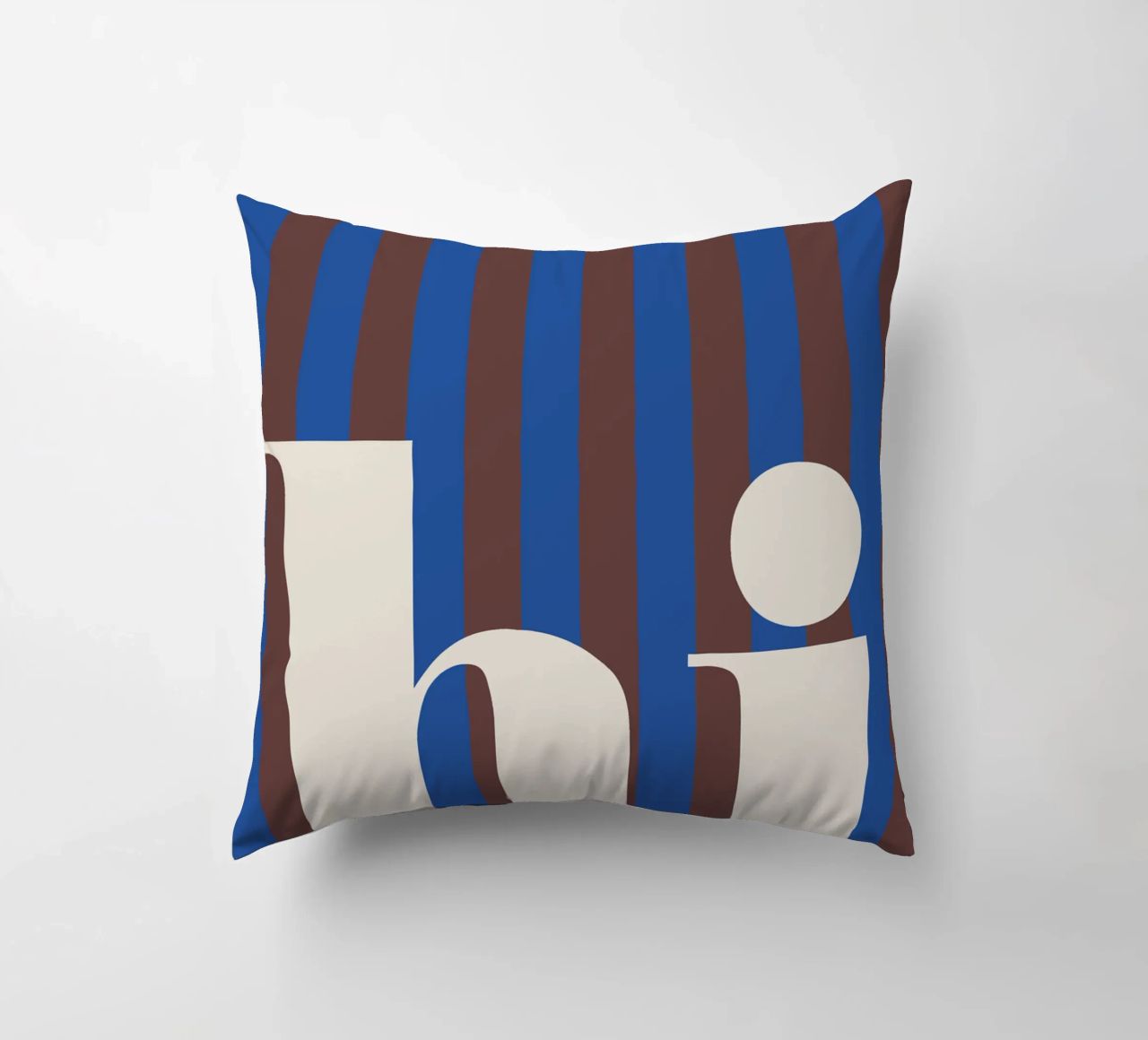 Strisce di "Ciao" cuscino da HejYouDesign