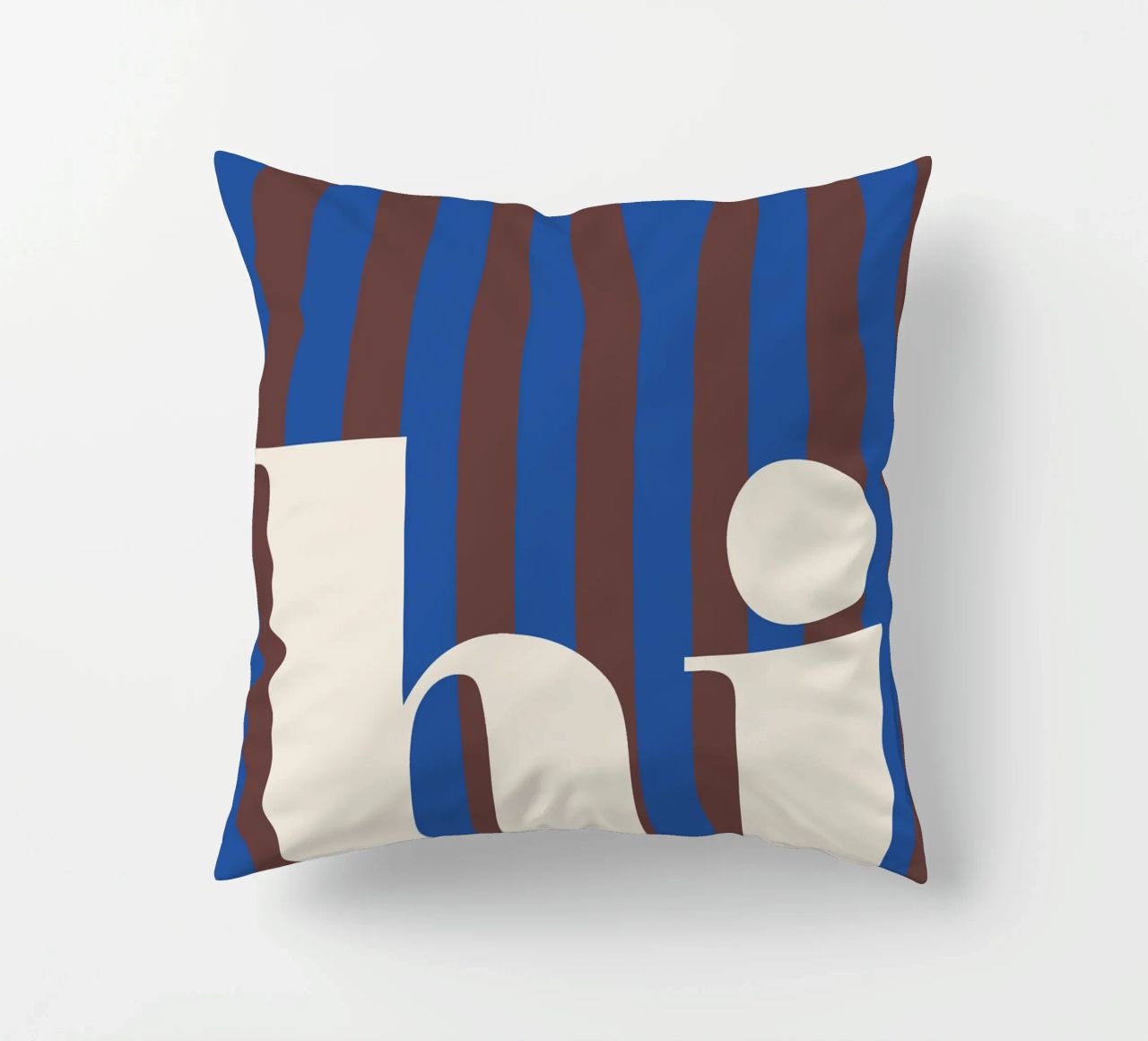 Strisce di "Ciao" cuscino da HejYouDesign