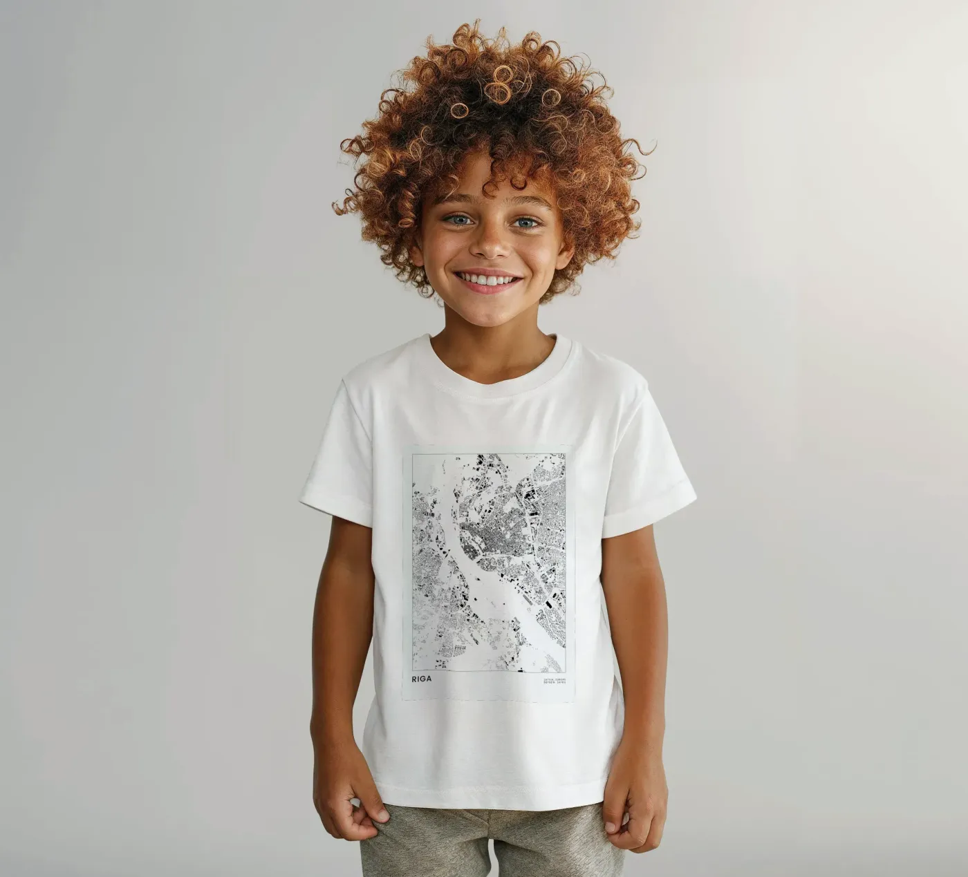 Riga t-shirt bambini da The Cartography Collection