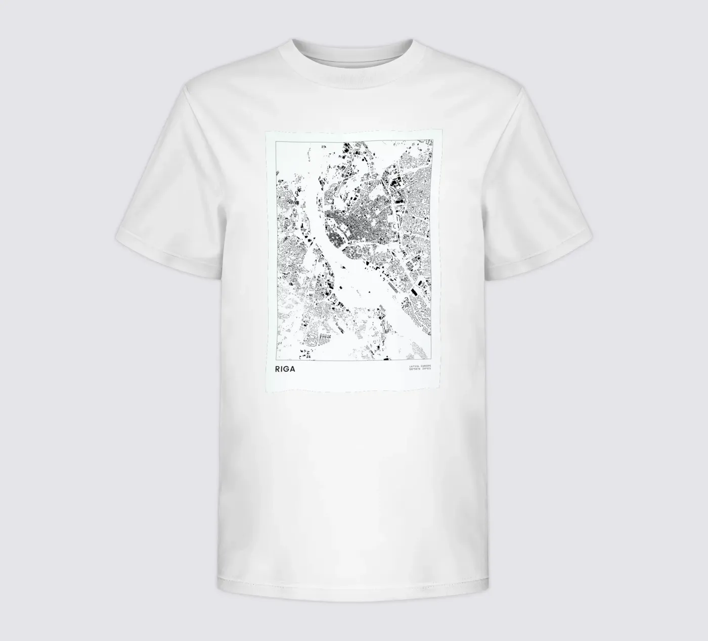 Riga t-shirt bambini da The Cartography Collection