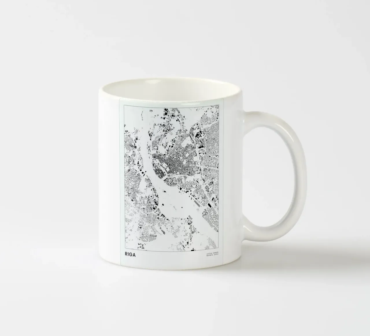 Riga tazza in ceramica da The Cartography Collection