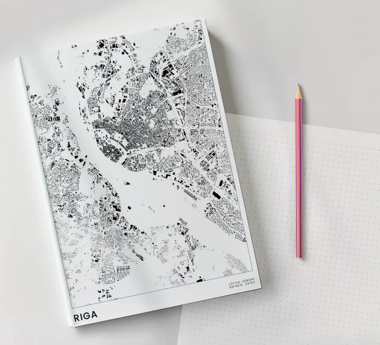 Riga notebook by The Cartography Collection