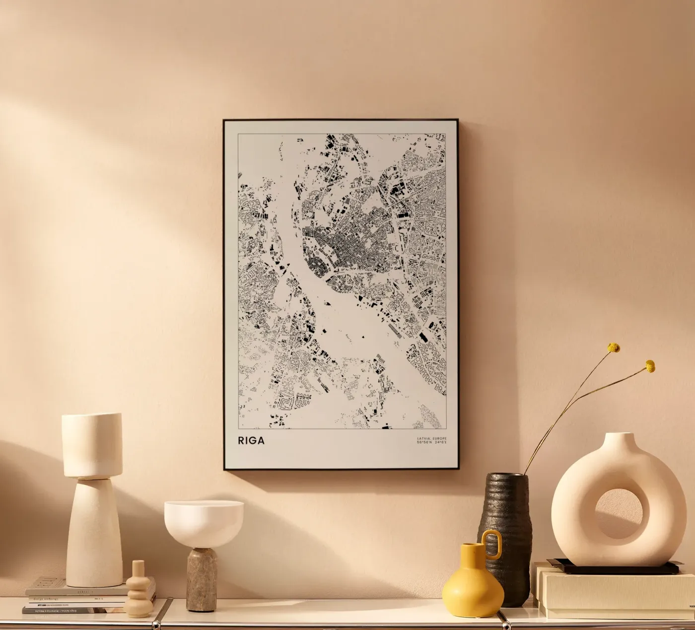 Riga forex-plaat van The Cartography Collection