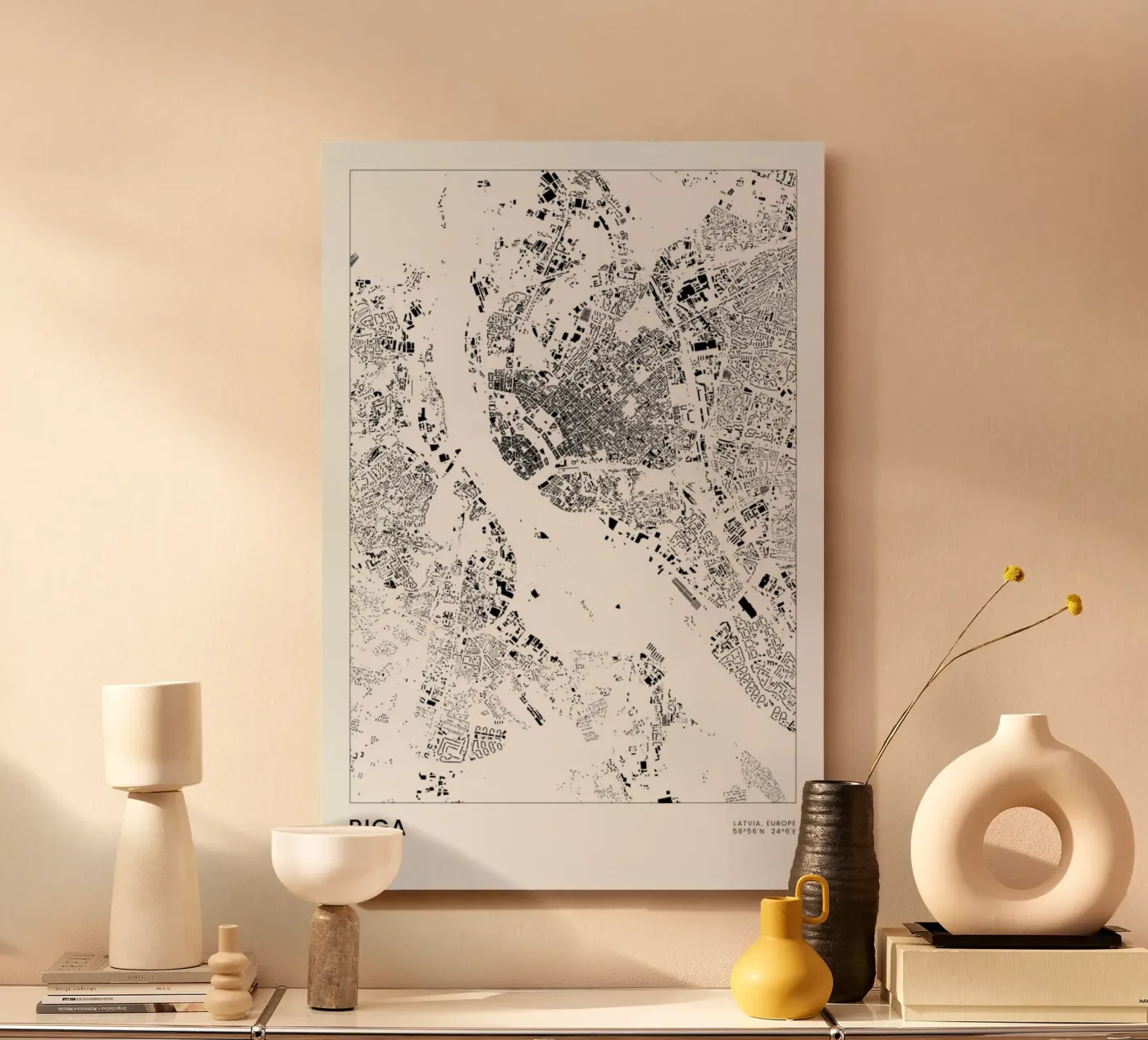 Riga forex-plaat van The Cartography Collection