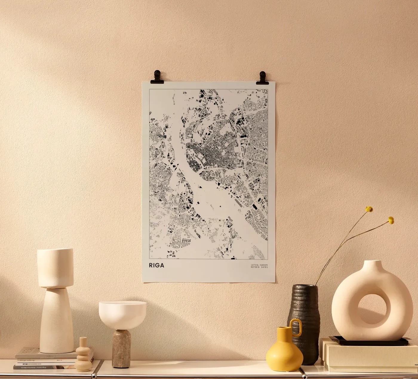 Riga poster by The Cartography Collection