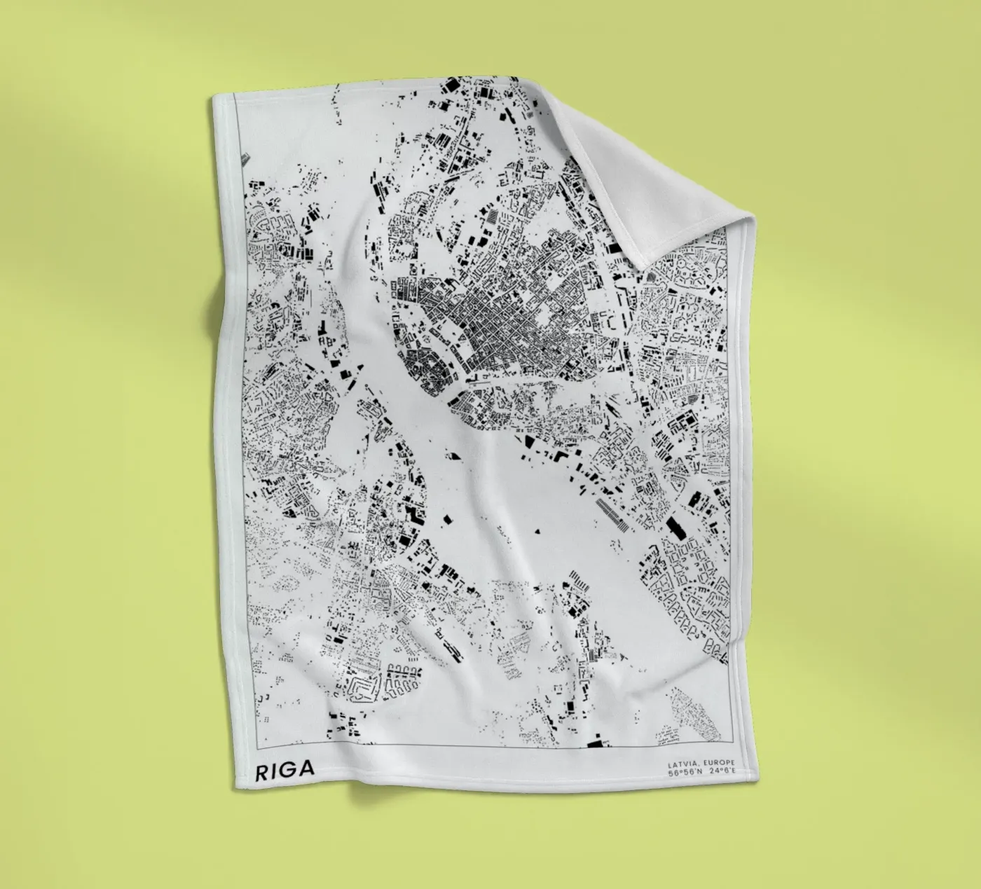 Riga coperta in pile da The Cartography Collection