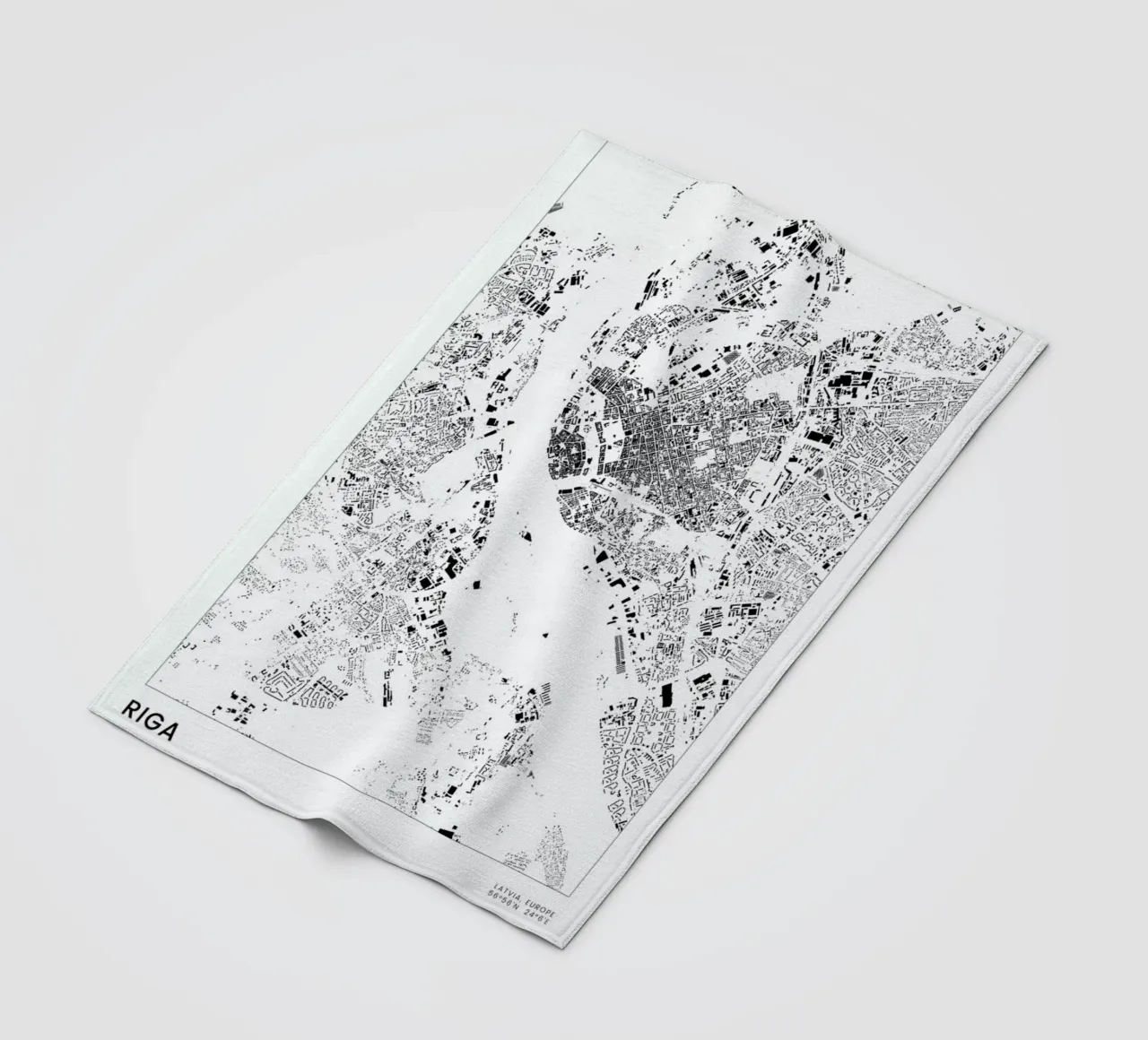 Riga Fleecedecke von The Cartography Collection