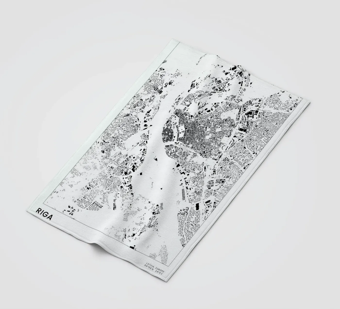 Riga coperta in pile da The Cartography Collection