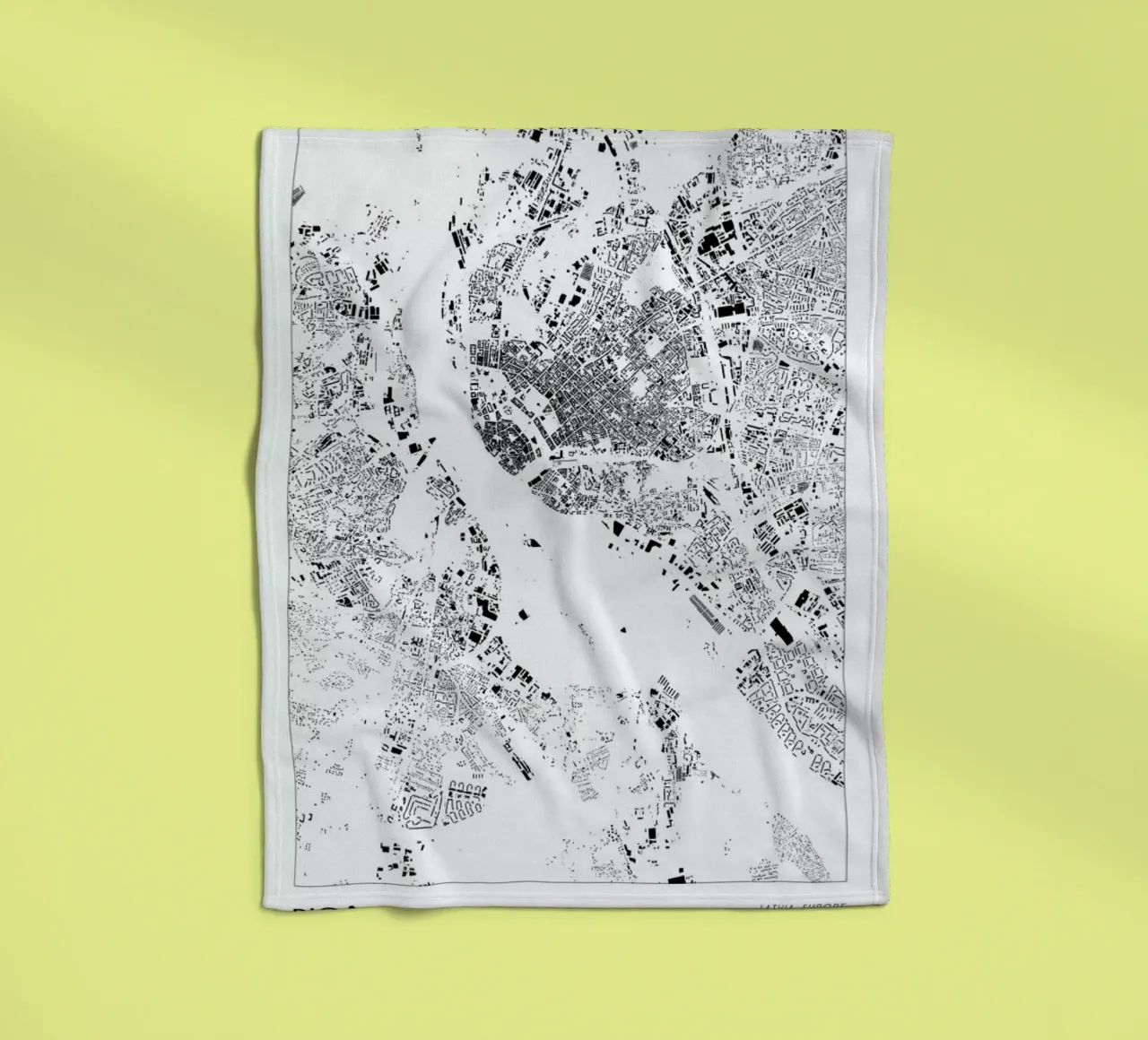 Riga Fleecedecke von The Cartography Collection