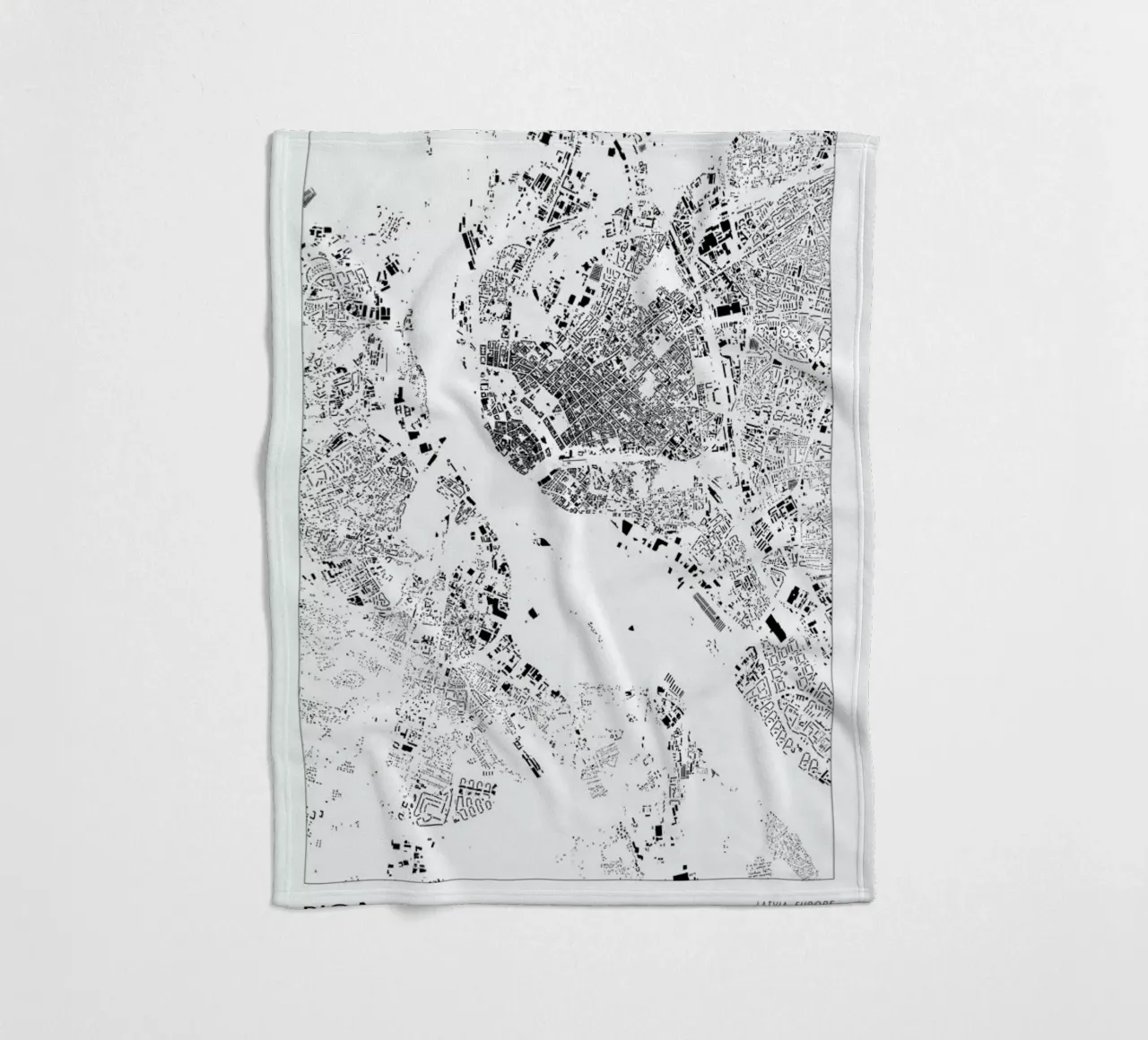 Riga Fleecedecke von The Cartography Collection