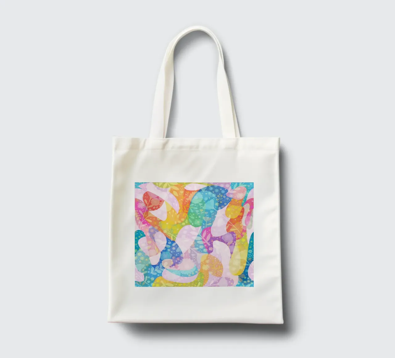 Spring Dreams Abstract pattern Jutebeutel von lovely lines