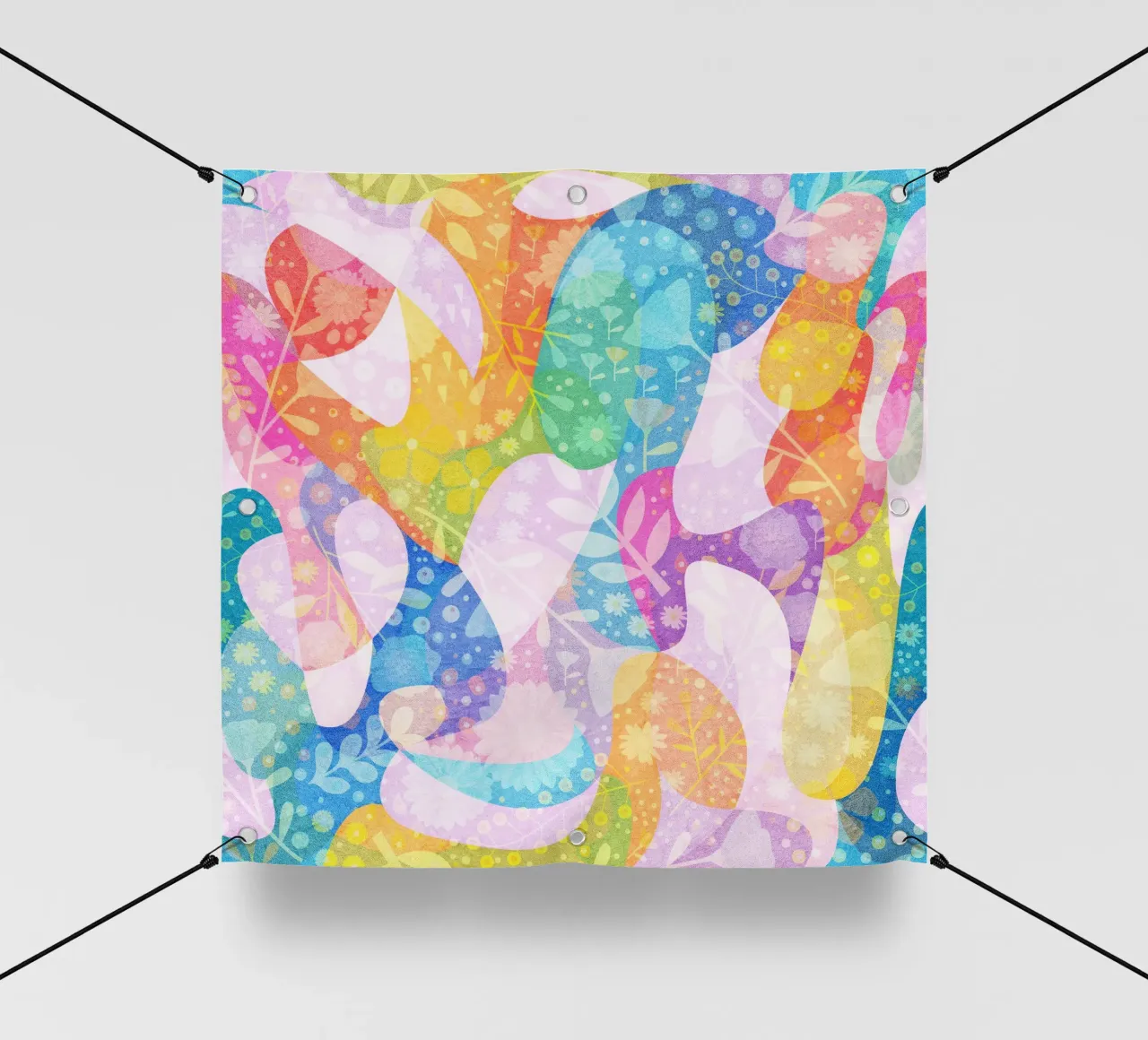 Spring Dreams Abstract pattern PVC Plane von lovely lines