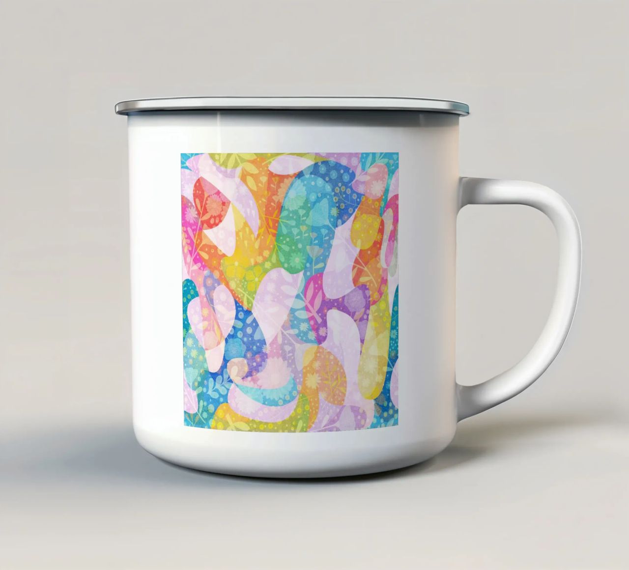 Spring Dreams Abstract pattern mug en émail de lovely lines