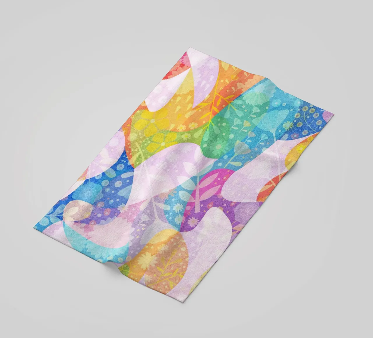 Spring Dreams Abstract pattern strandhanddoek van lovely lines