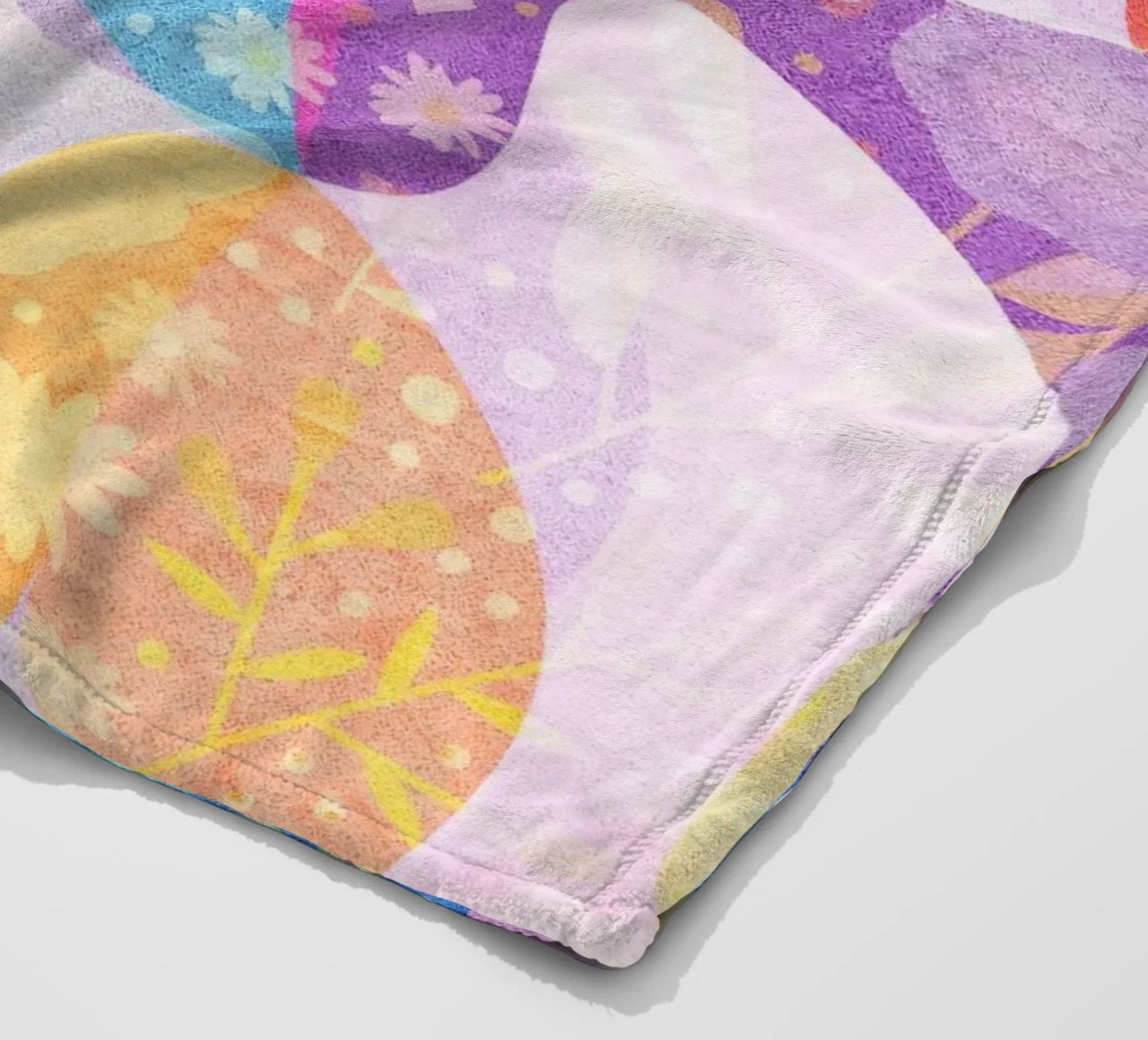Spring Dreams Abstract pattern coperta in pile da lovely lines