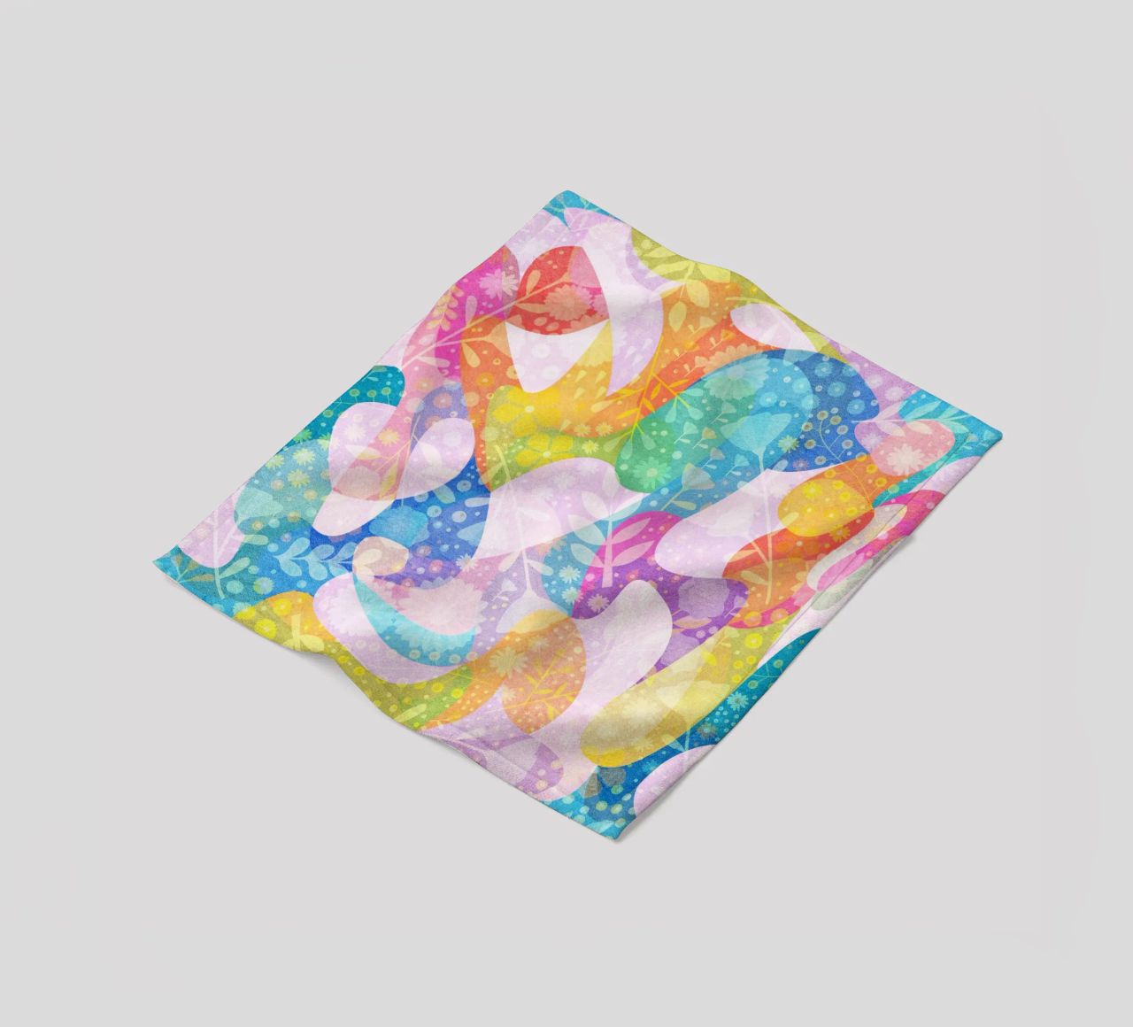 Spring Dreams Abstract pattern coperta in pile da lovely lines