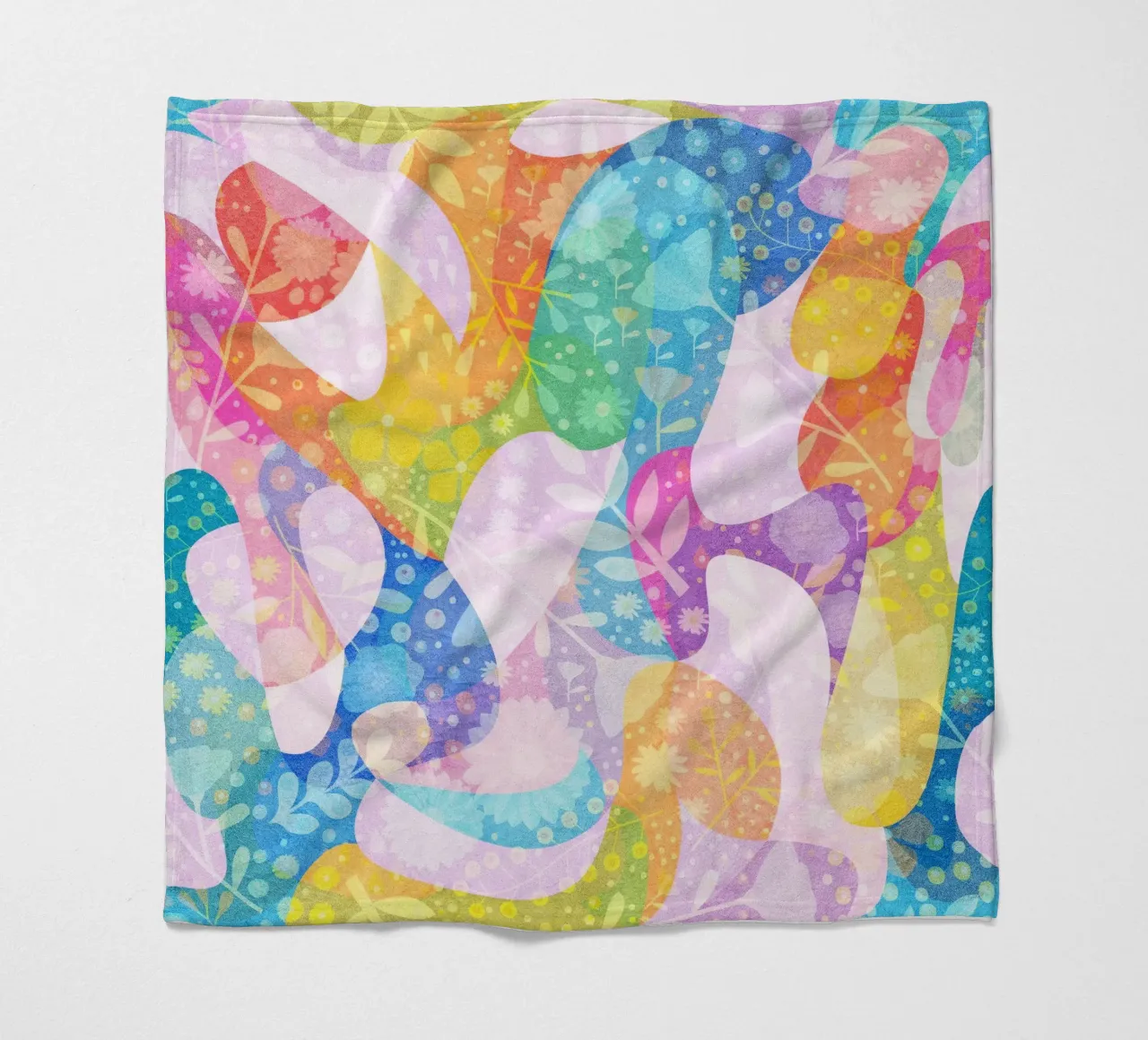 Spring Dreams Abstract pattern plaid polaire de lovely lines
