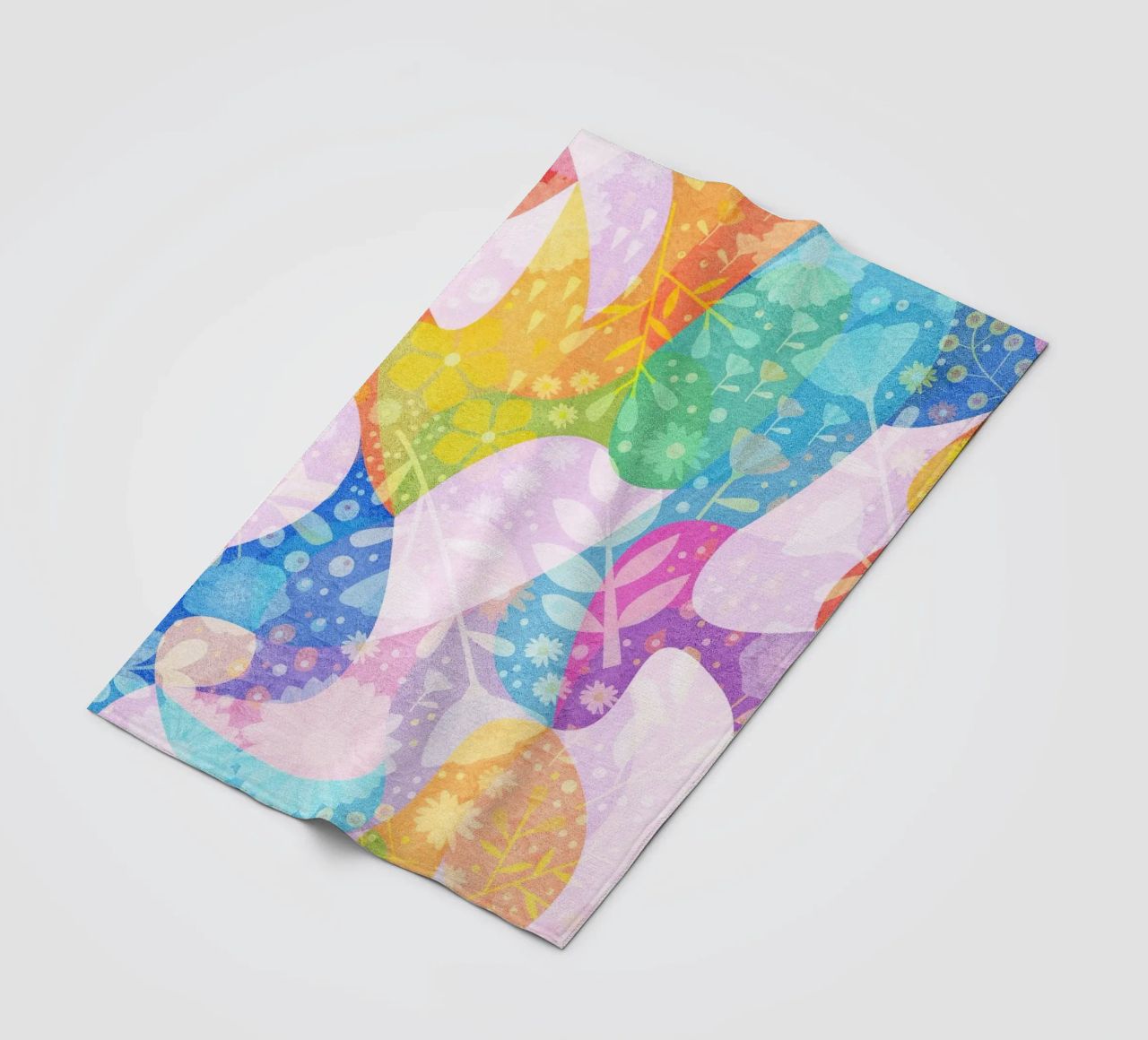 Spring Dreams Abstract pattern coperta in pile da lovely lines