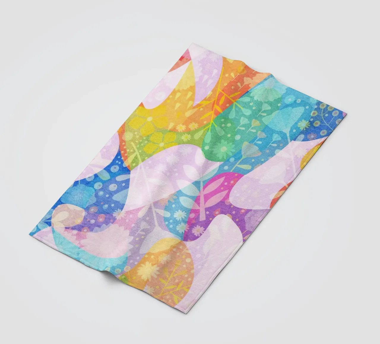 Spring Dreams Abstract pattern plaid polaire de lovely lines