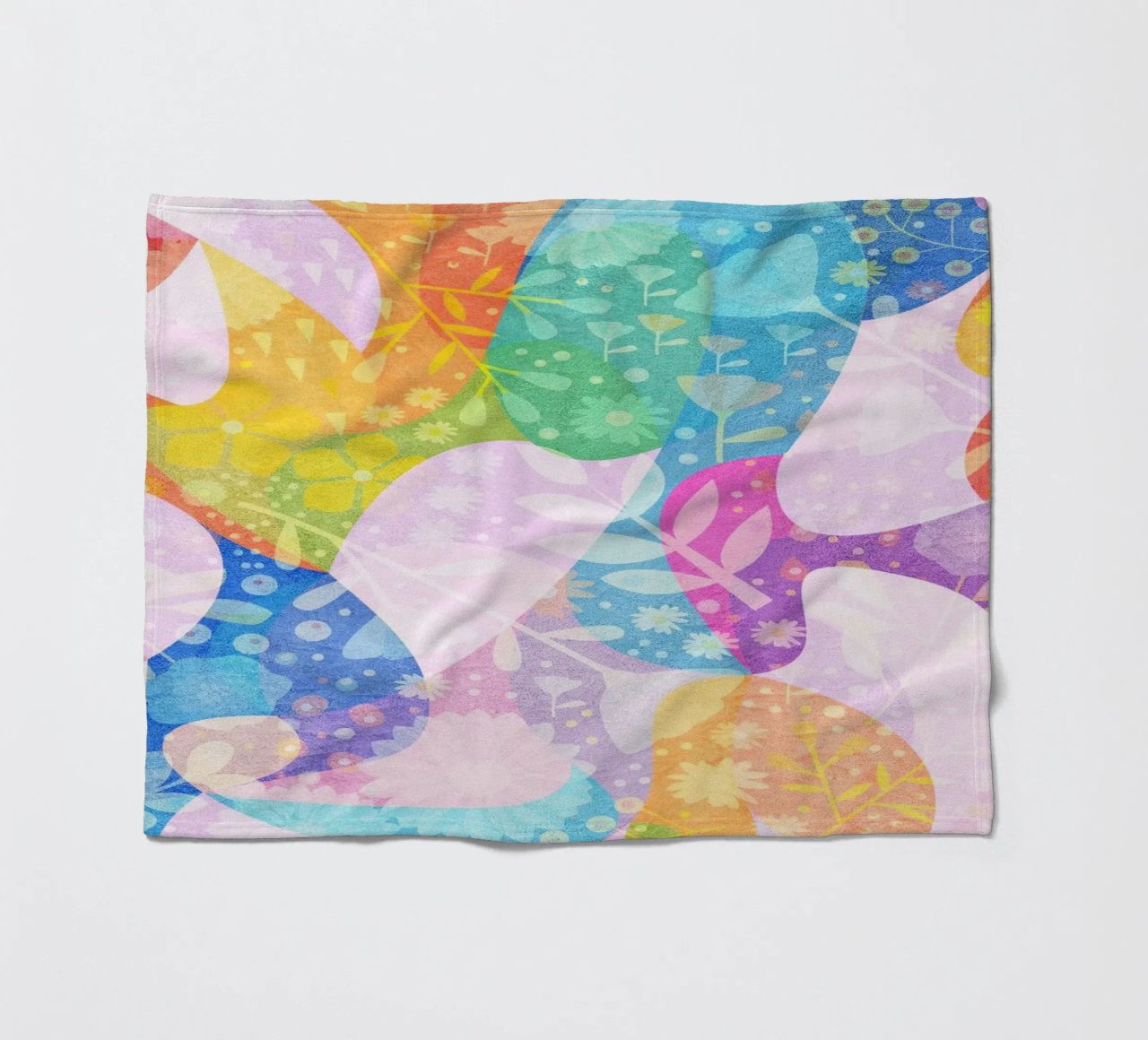 Spring Dreams Abstract pattern coperta in pile da lovely lines