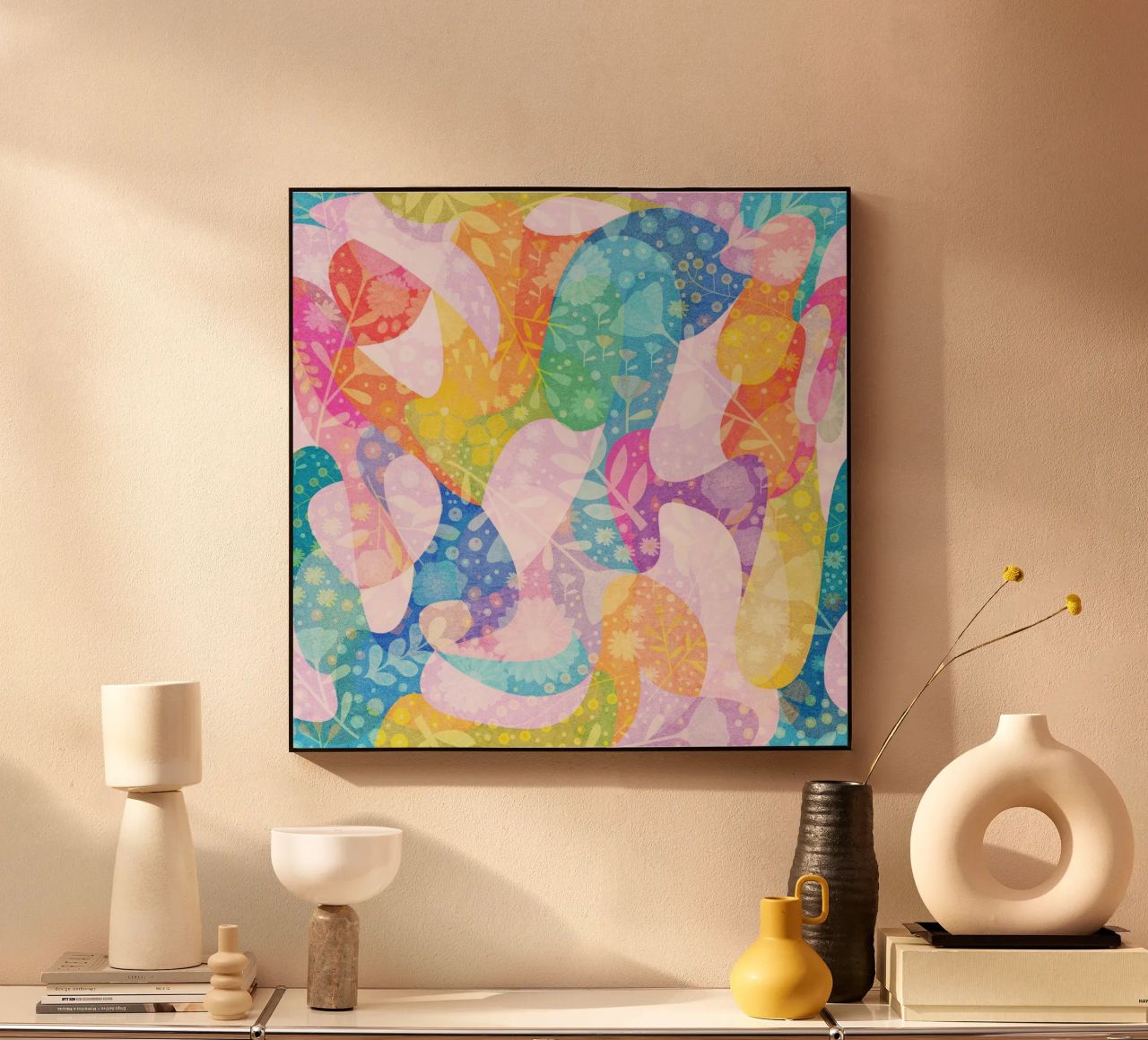 Spring Dreams Abstract pattern alluminio dibond da lovely lines