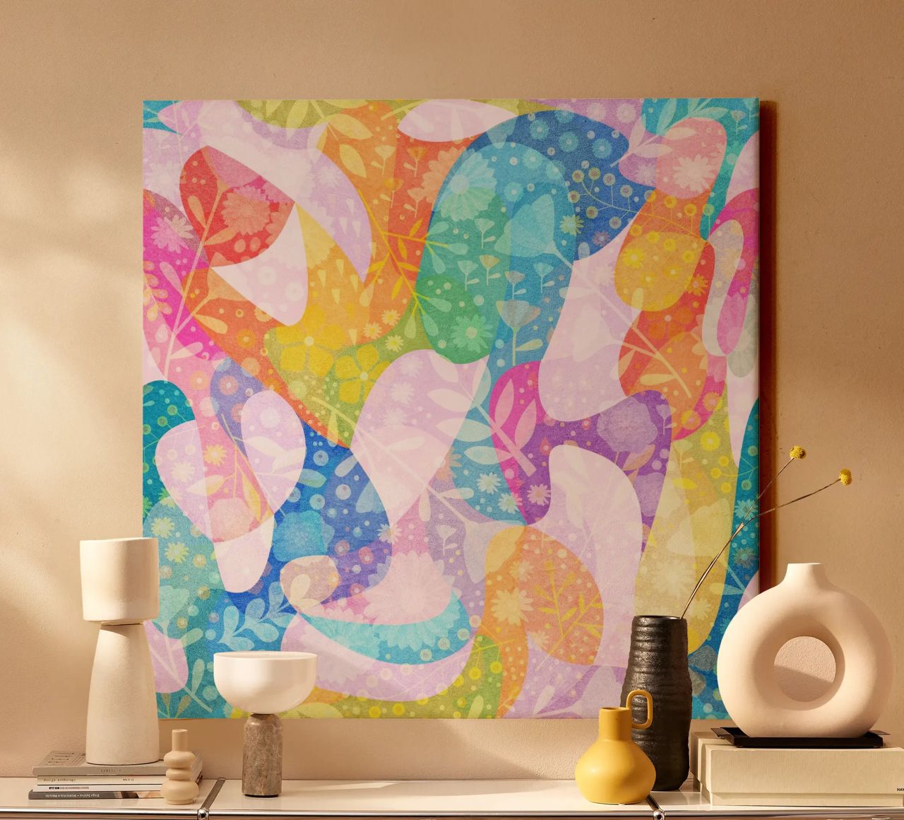Spring Dreams Abstract pattern tela da lovely lines