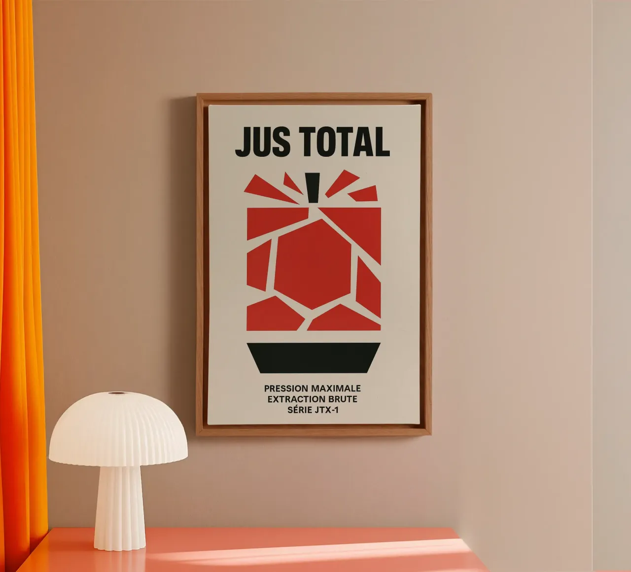 Succo totale - La rivoluzione tela con Cornice a cassetta da Pop and Fruits - Affiches & posters