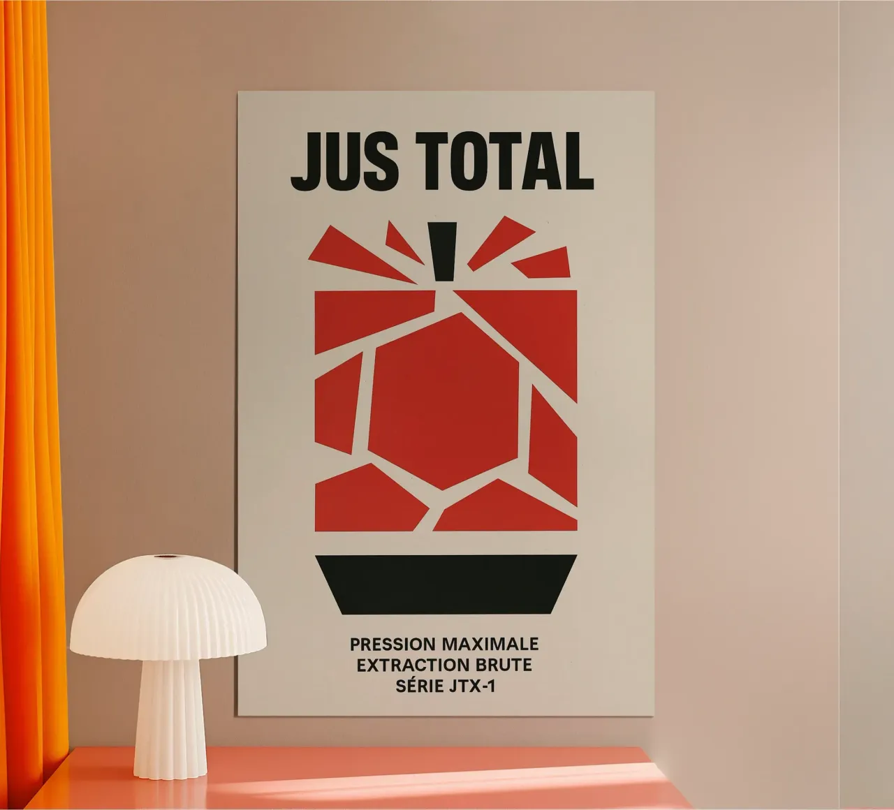 Succo totale - La rivoluzione poster con telaio in legno da Pop and Fruits - Affiches & posters