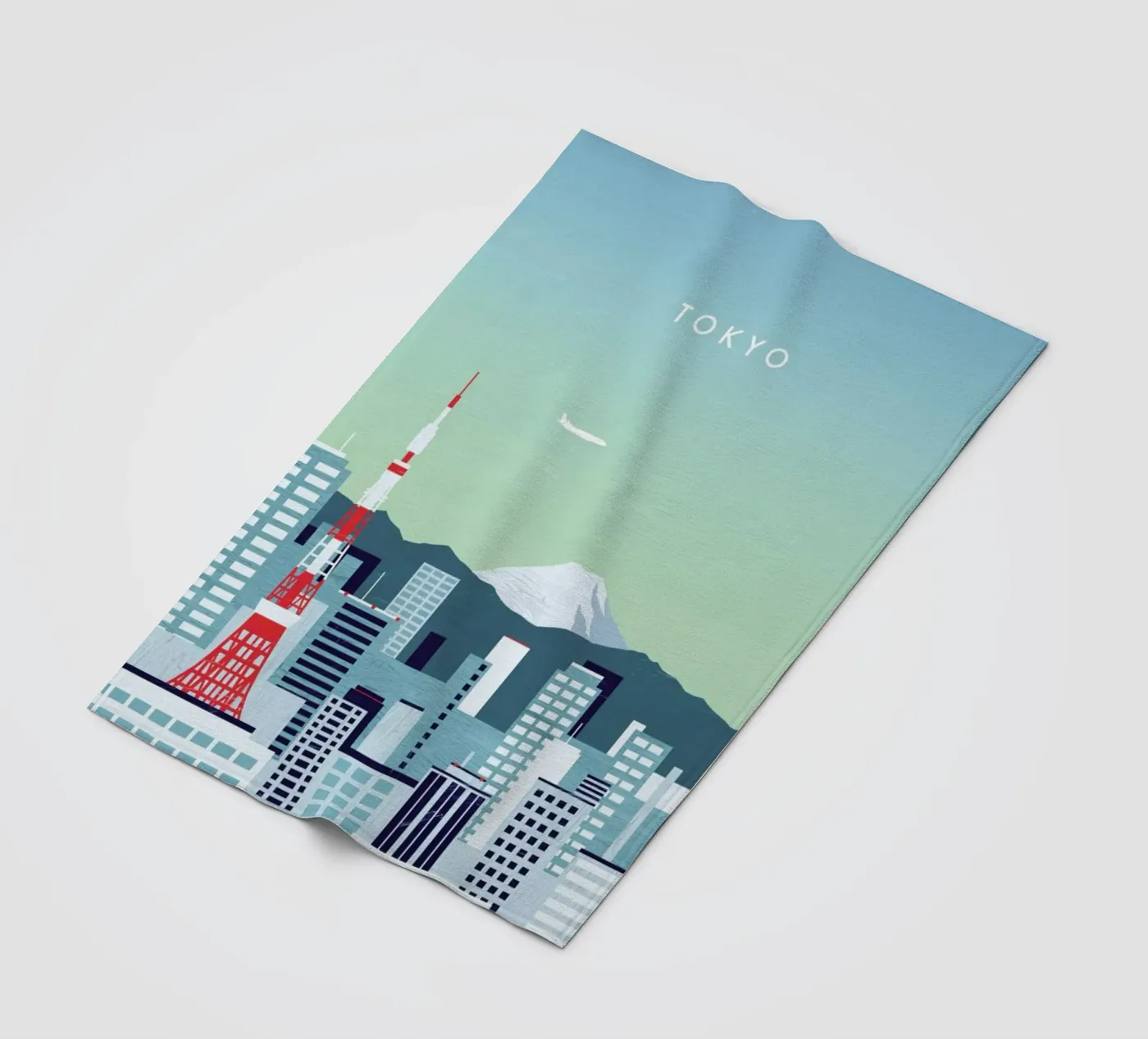 Tokyo Fleecedecke von Katinka Reinke