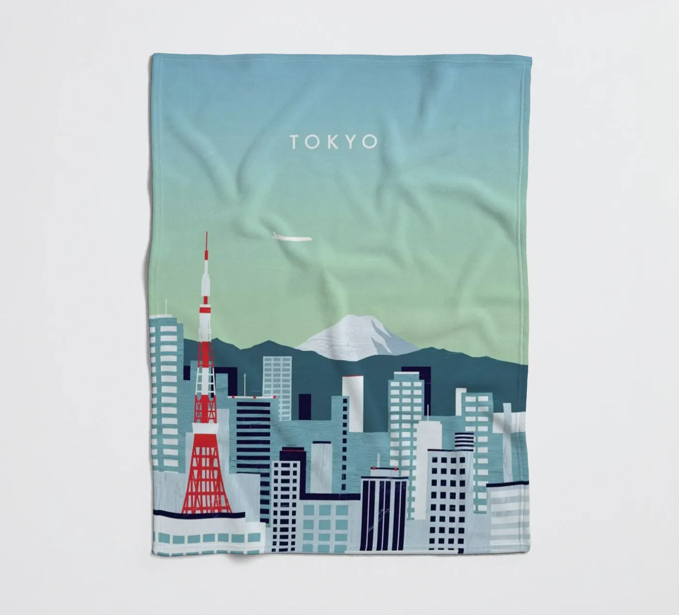 Tokyo Fleecedecke von Katinka Reinke