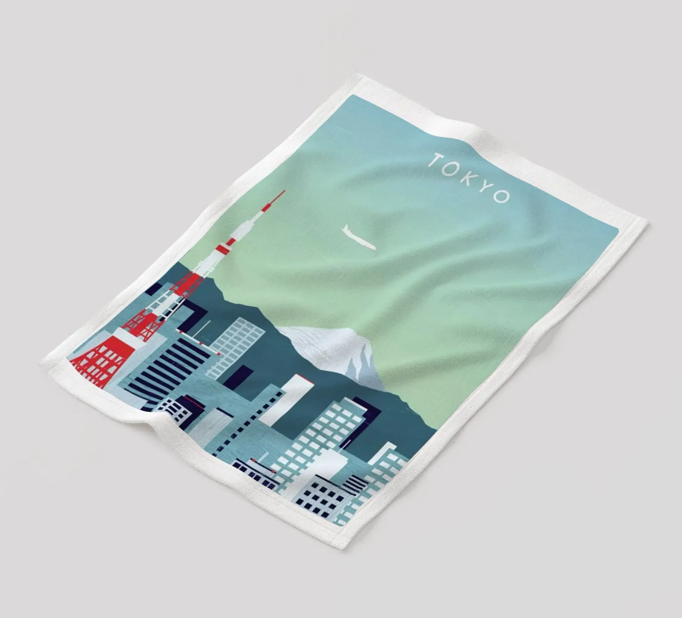Tokyo Fleecedecke von Katinka Reinke