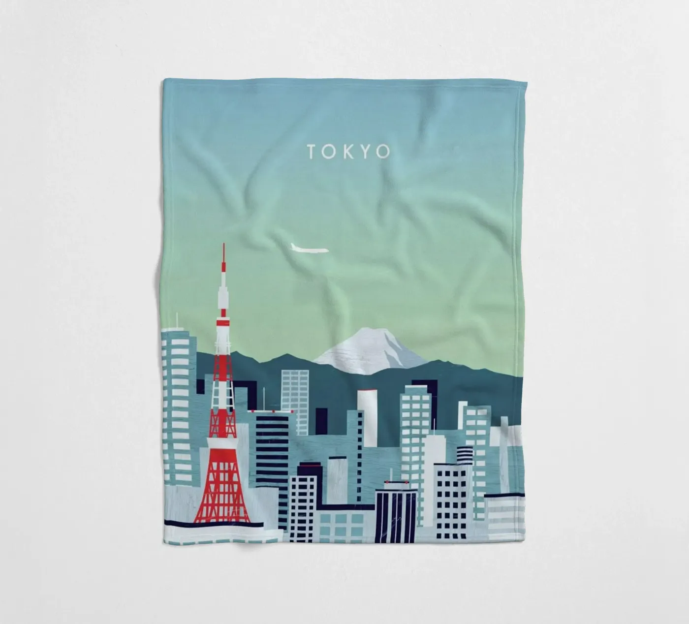 Tokyo Fleecedecke von Katinka Reinke