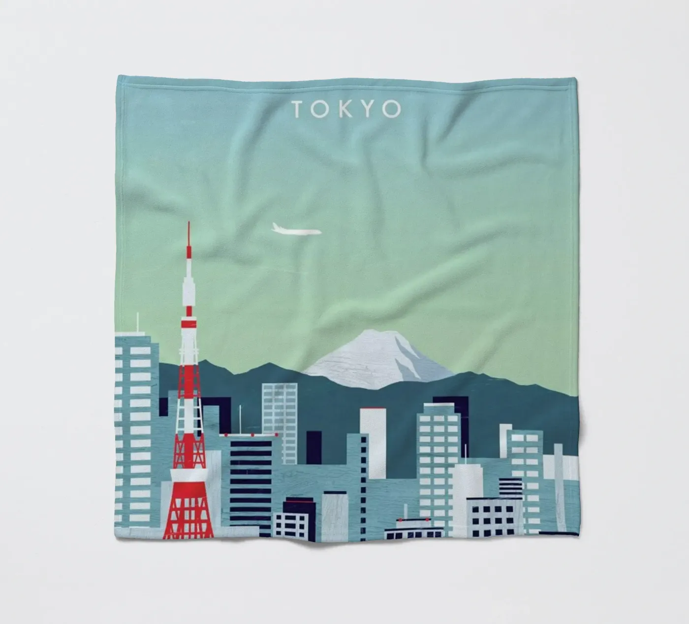 Tokyo Fleecedecke von Katinka Reinke