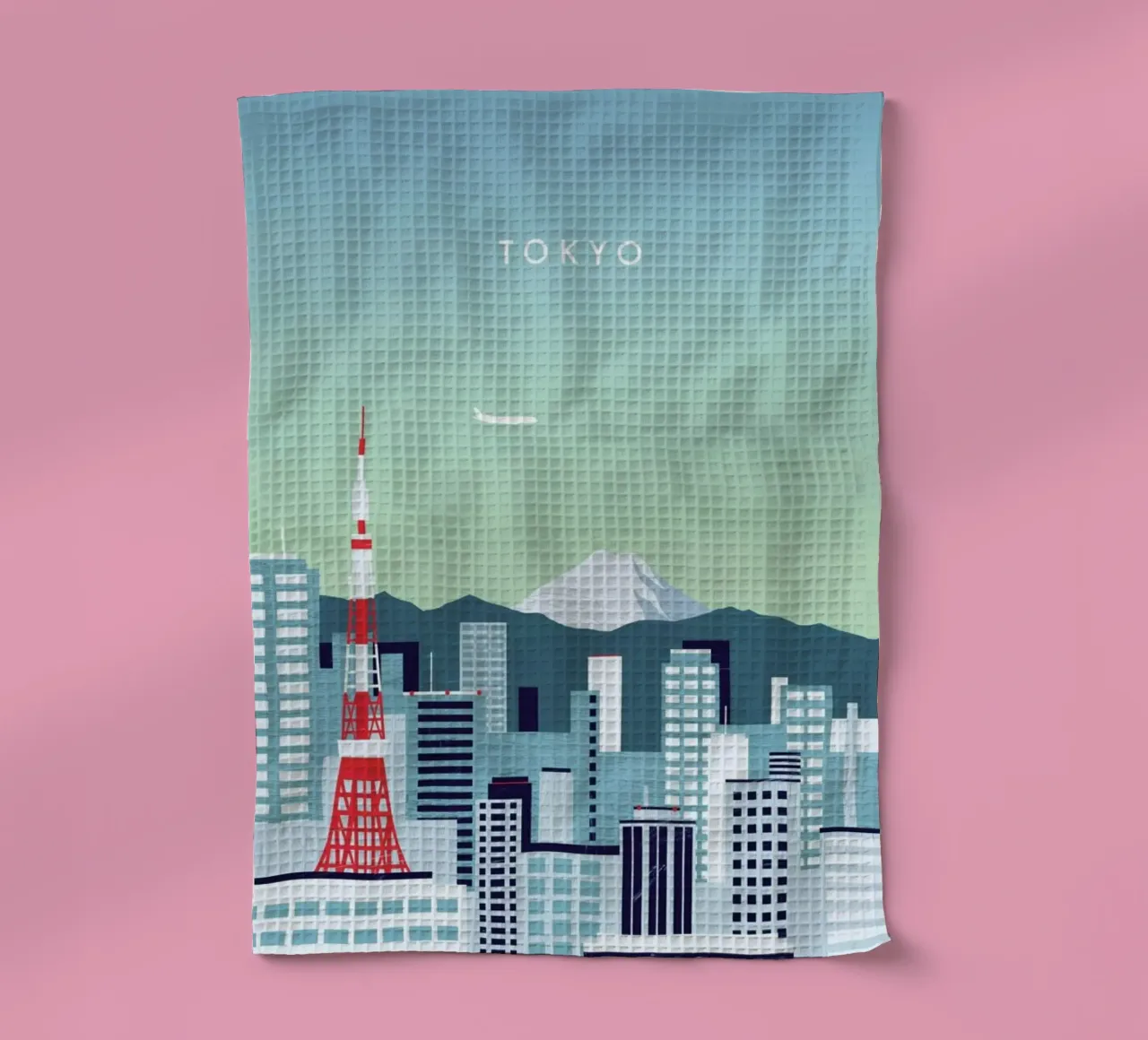Tokyo tea towel by Katinka Reinke