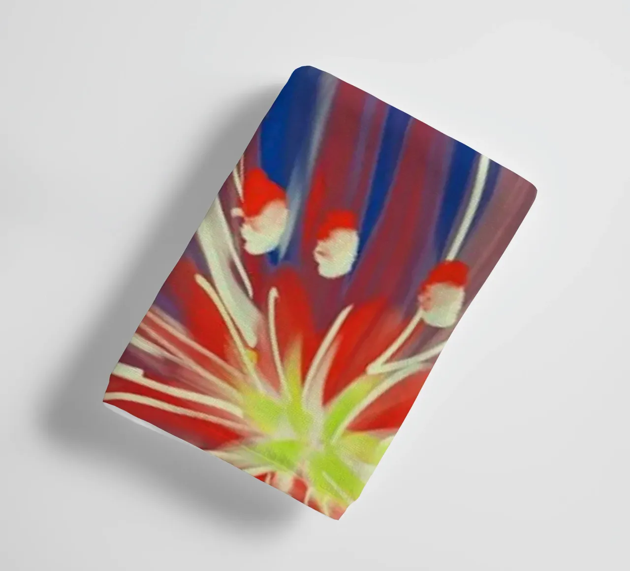Fluo Bloom - Orange & Blue asciugamano da bagno da designdn