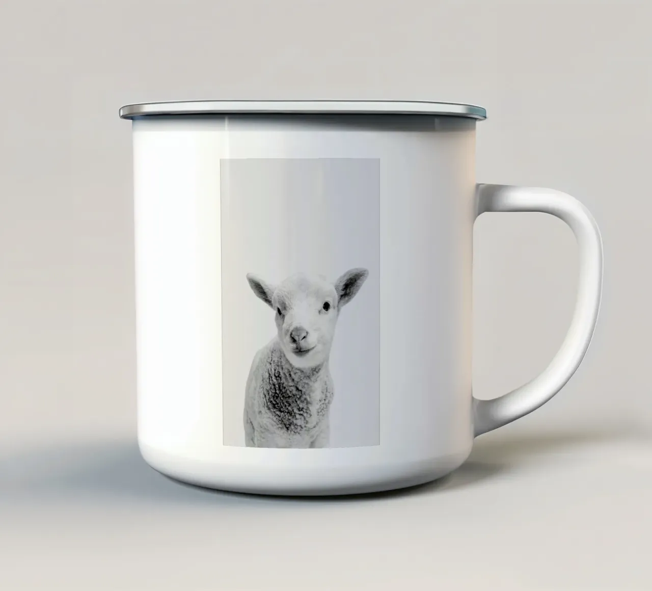 Little Lamb Classic tazza in smalto da Paws & Claws