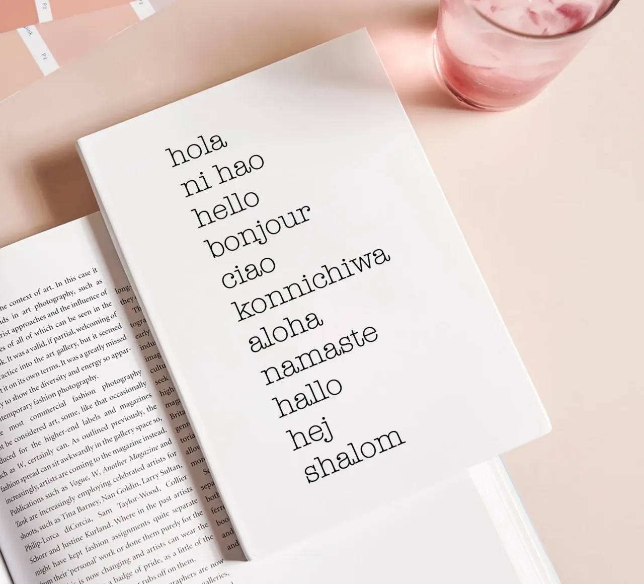 Hello in different languages notebook by NouveauPrints
