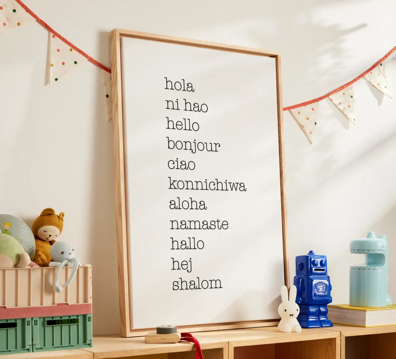 Hello in different languages canvas by NouveauPrints