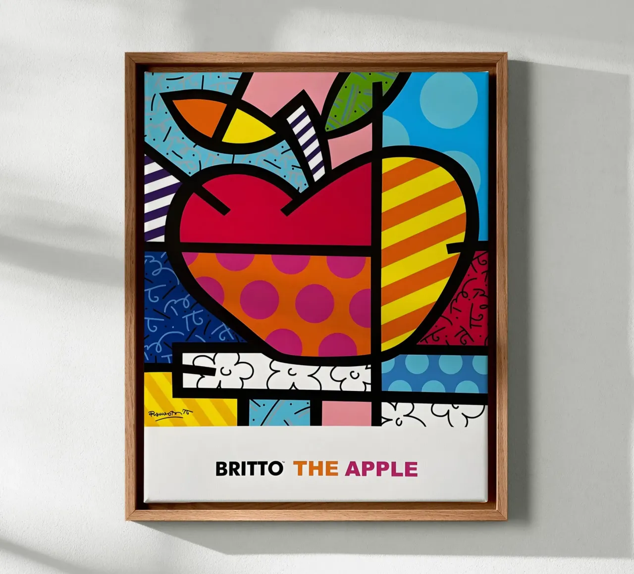 Britto De Appel canvas met Baklijst van Perdana shop