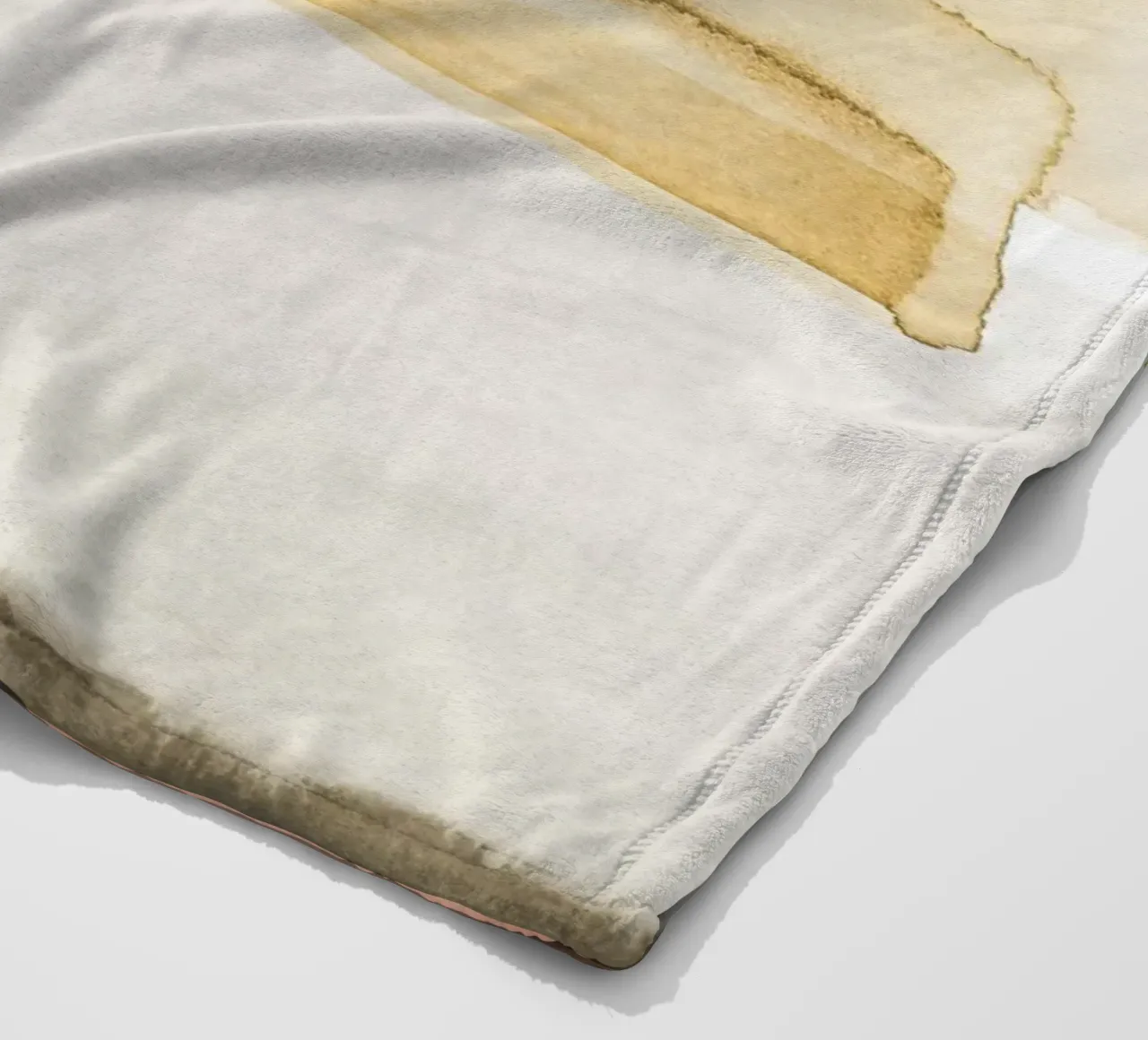 Watercolor brush strokes 1 fleece blanket by NouveauPrints