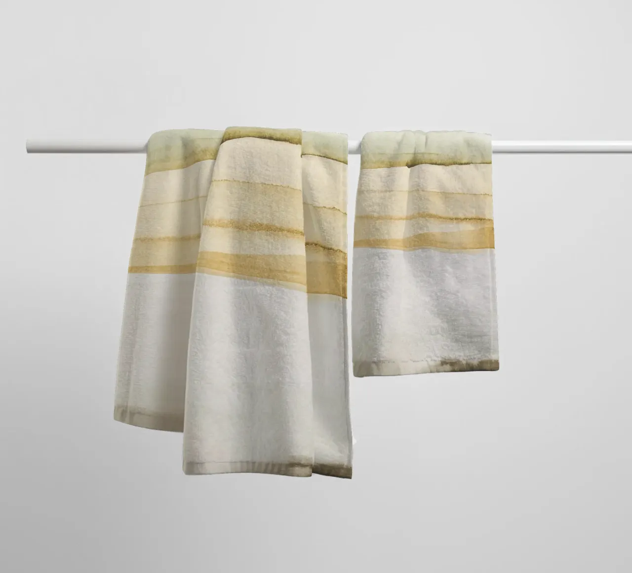 Pennellate di acquerello 1 asciugamano da bagno da NouveauPrints