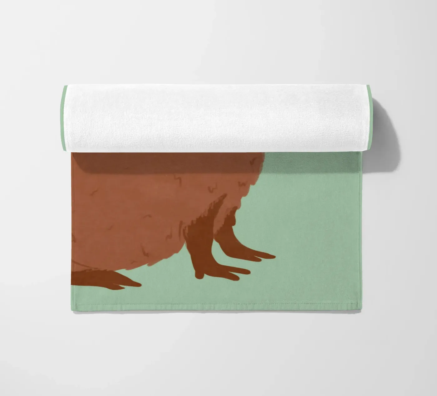 Capibara con uccello telo mare da Illustration Raissa Oltmanns