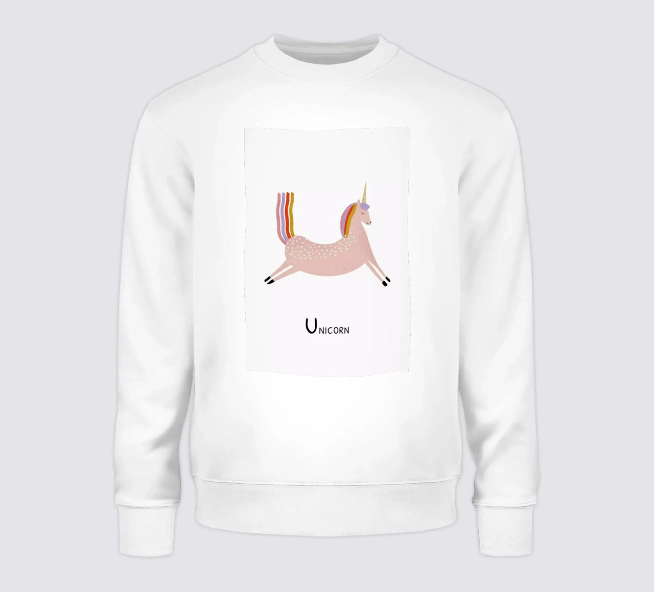 U for Unicorn felpa da Little Flourishes